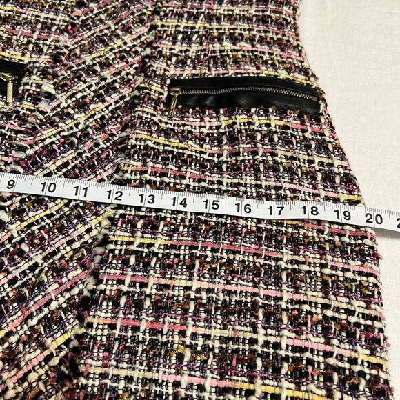 COPY - Karl Lagerfeld Women's Dress Tweed Multicolor Short Sleeve Size 6 V-Neck - Picture 9 of 11